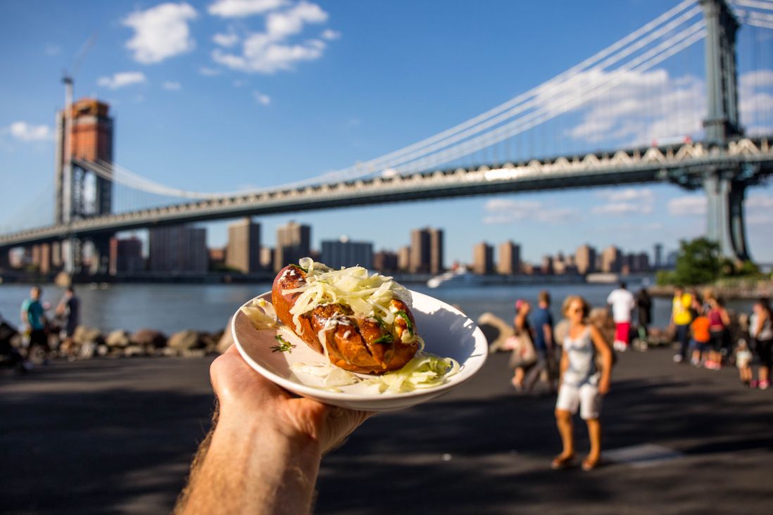 Meat Hook Dog with Fennel AND a view (still $10)</br>
